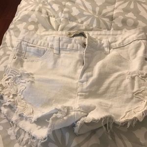 White short shorts!!!